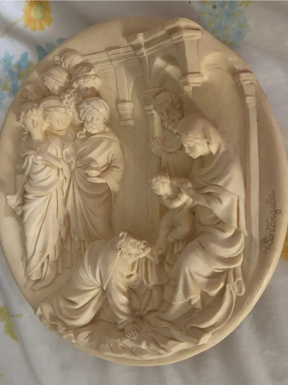 vintage ivory alabaster 